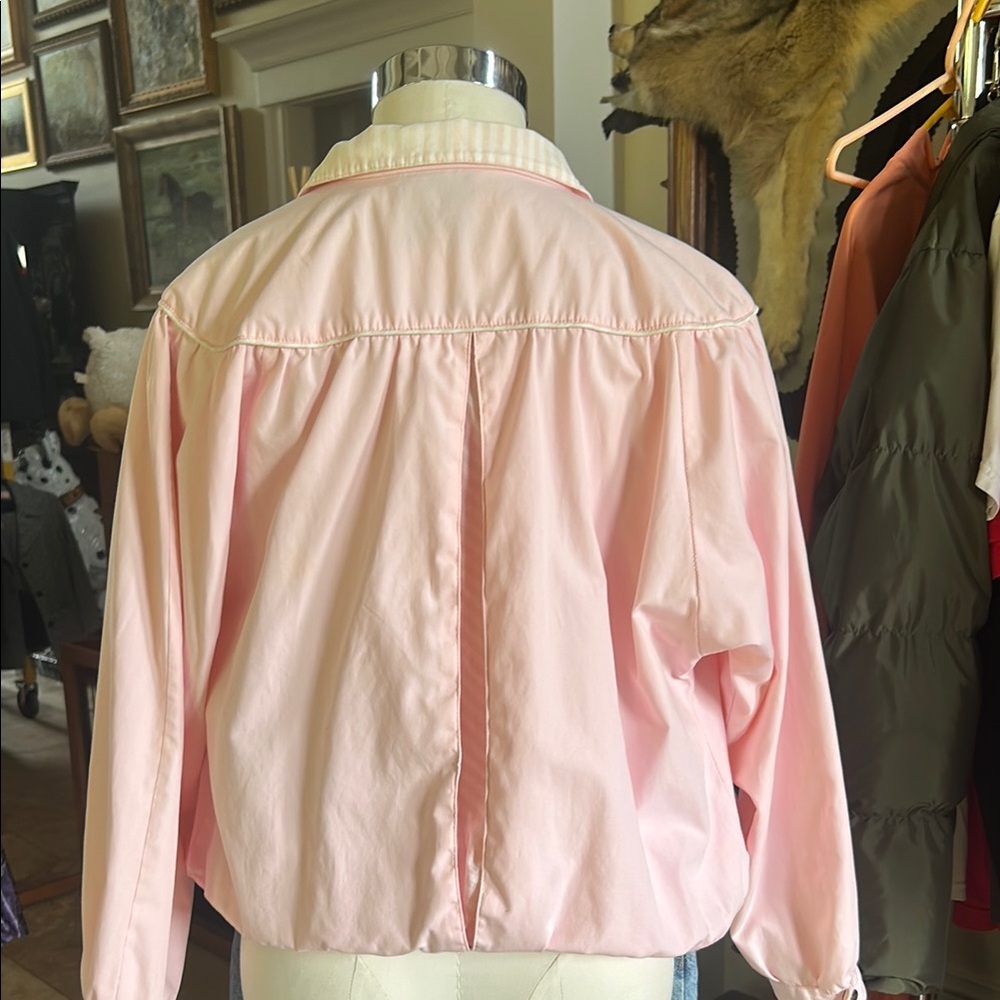 Vintage Current Seen Sz S Pink Bomber Members Only Type Jacket EVC - Picture 2 of 10